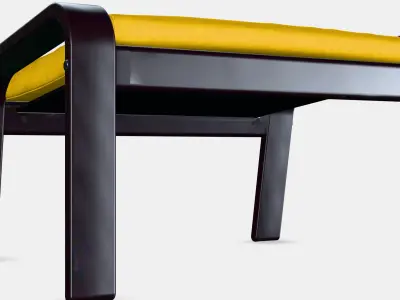 POANG Footstool 30 Low-poly 3D model