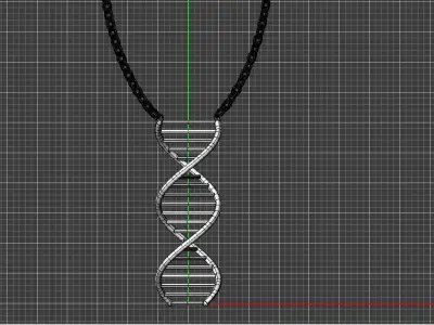 3D Necklace  Pendant DNA  Model Ready to 3DPrint 3D print model