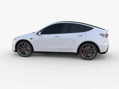 Tesla Model Y White 3D model