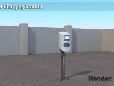 Alfen Charging Station 3D model
