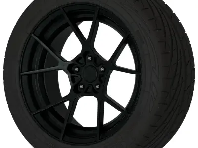 Rotiform KPS Aftermarket Wheel Low-poly 3D model