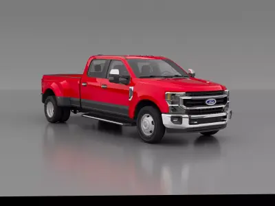 2021 Ford F-350 Low-poly 3D model