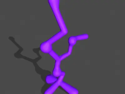 Strange line things pack Low-poly 3D model