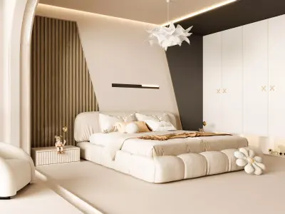 Master bedroom 3D model 3D model