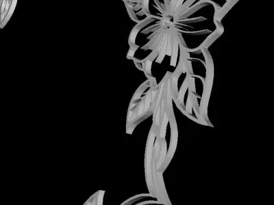 Flowers Frame 3D Print 3D print model