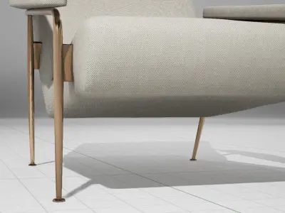 MolteniC D-153-1 Chair Low-poly 3D model