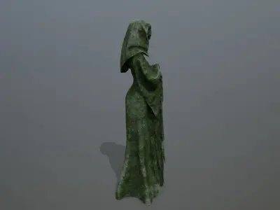 statue  2 Low-poly 3D model