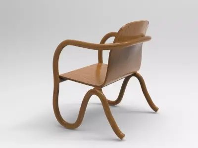 Puhha Armchair Low-poly 3D model
