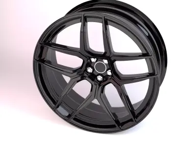 Generic 2 Sport Wheels Low-poly 3D model