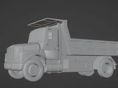 3D Truck Model  Low-poly 3D model