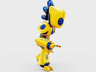 TOY BOT LOOPY  Rigged for Unreal Engine - Unity - MIXAMO  3D model