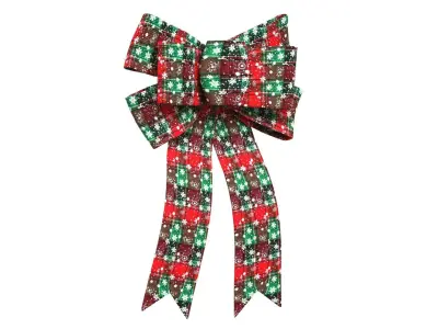 Christmas Bow Ribbon 17 Low-poly 3D model