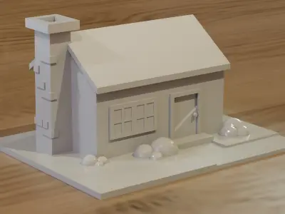 3D Printable House Model 3D print model
