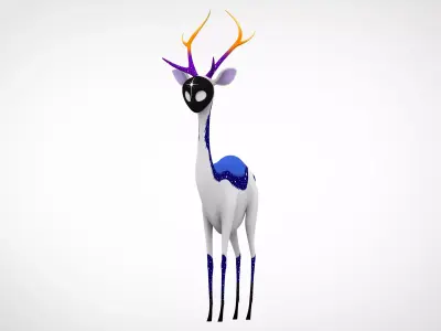 Fremmed Antelope Low-poly 3D model