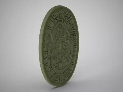 Maya Medallion 3D print model
