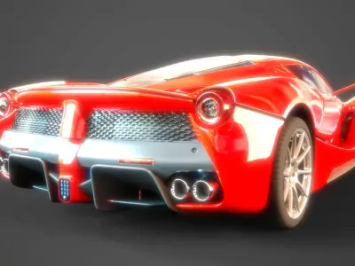 La Ferrari 458GT3 Car 3D model