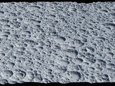 High-polly Crater Battlefield 3D model