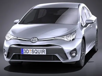 Toyota Avensis 2017 VRAY 3D model