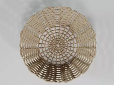 WICKER BASKET05 3D model