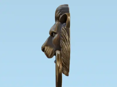 Lion head model 3D model