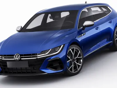 Volkswagen Arteon Shooting Brake R and Elegance 2021 3D model