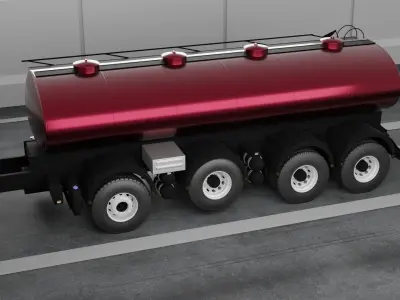  Fuel Truck 3D model