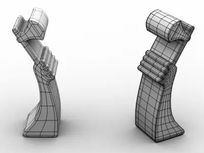 Columbian Aluminium Chess set 3D model