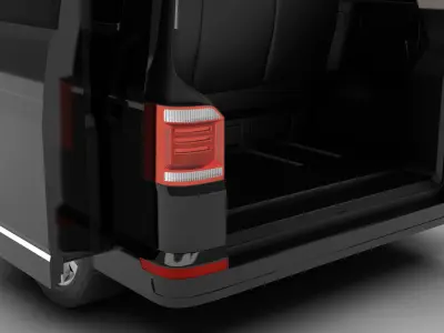 Volkswagen Tranporter T6 Multivan 2019 HQ 3d model  3D model