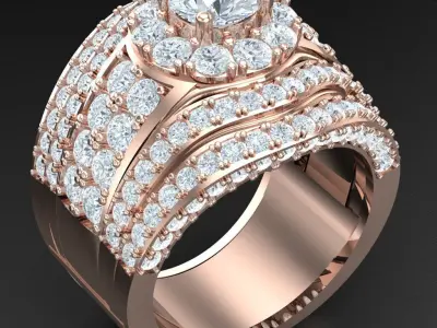 Luxury Men Rings Designs 4MR087 3D print model