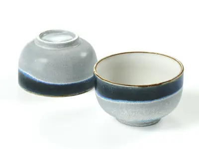 HKLIVING - Noodle bowl - gray blue 3D model