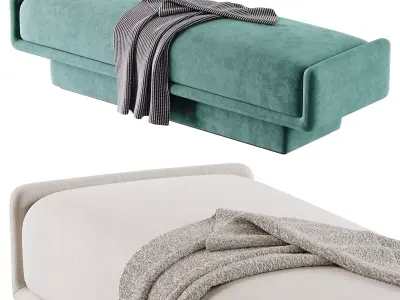 Lilas Bench 01 3D model
