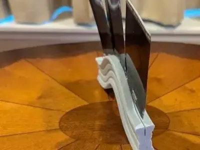 Art Deco Style Photo Wave Stand 3D print model