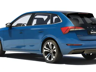 Skoda Scala 2019 3D model