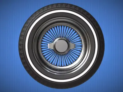 VINTAGE WHEEL 3D print model