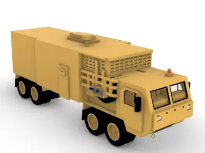 Mobile Steam Turbine Truck 2 Sci-Fi Energy 3D print model