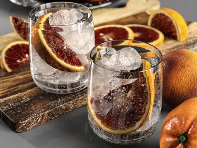 Blood oranges 3D model