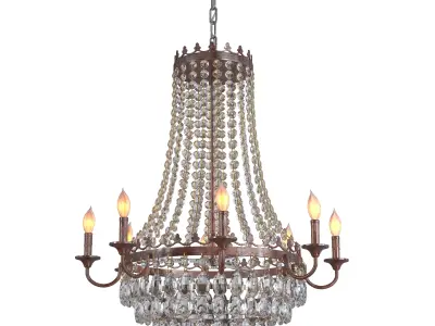 TOCHIC French Empire Crystal Chandelier 3D model