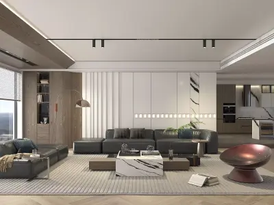 Living Room Scene 6 3D model