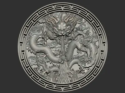 dragon 3 3D print model