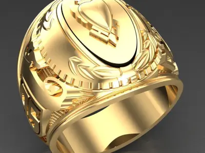 Luxury Men Rings Designs 6MR086 3D print model