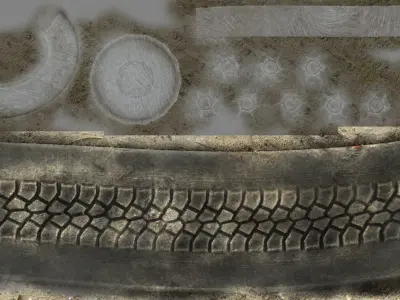 Military vehicle Low-poly 3D model