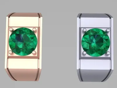 simple men ring s4 3D print model