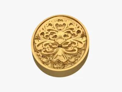 Classic oval decor ornament 267 3D model