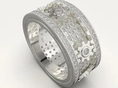 Ring With Gears 3D print model