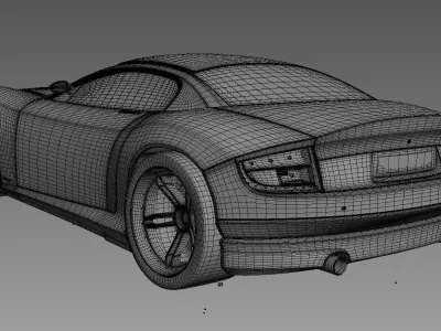 3d model of concept sports car - Beluga 3D model