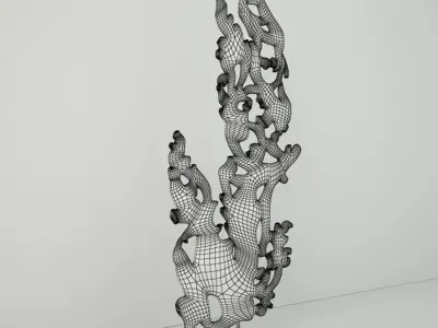 Burmese Architectural Lion Fragment 3D model