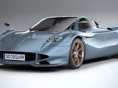 Pagani Huayra Codalunga 2023 3D model