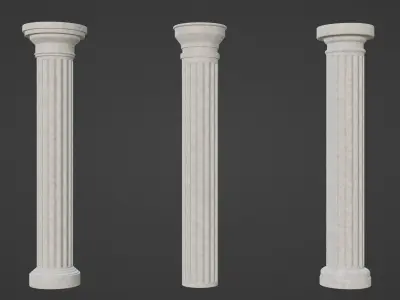 Greek and Roman Columns Low-poly 3D model