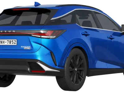 Lexus RX 500h F-Sport 2023 3D model