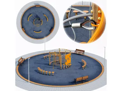 Children playground Sports ground 3D model